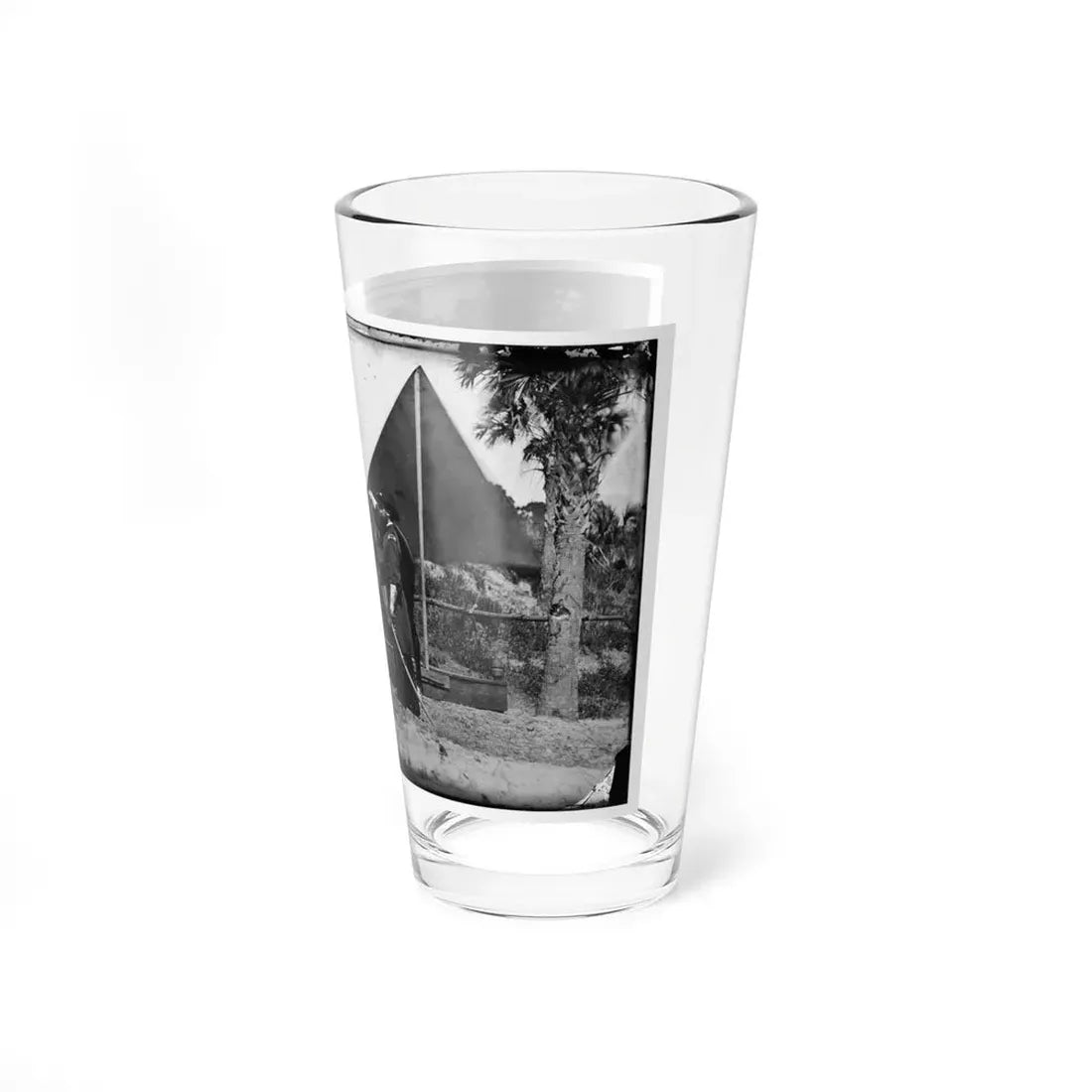 Morris Island, South Carolina. General Quincy A. Gillmore In Front Of His Tent (U.S. Civil War) Pint Glass 16oz - Go Mug Yourself