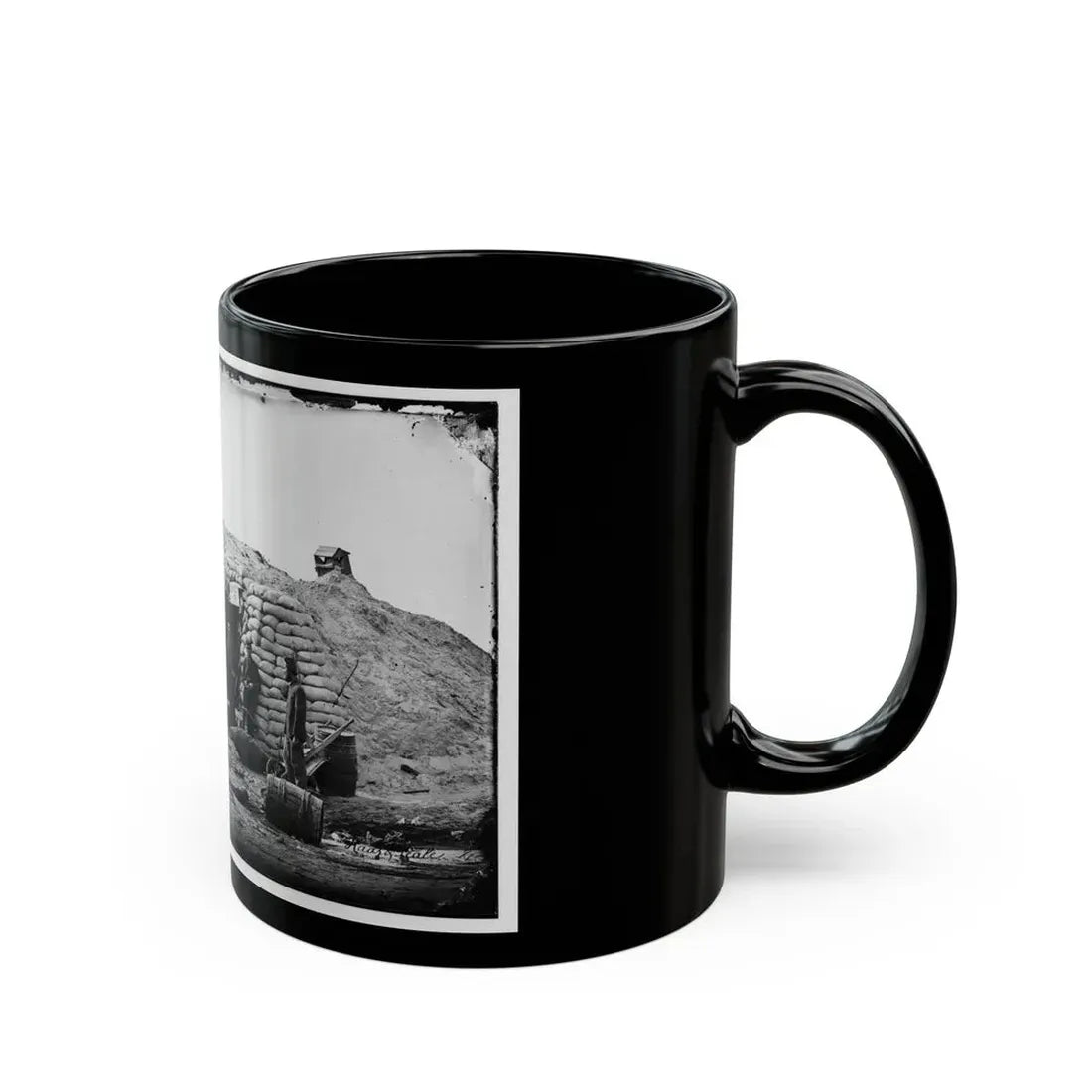 Morris Island, South Carolina. Headquarters Of Field Officer Of The Trenches. Second Parallel (U.S. Civil War) Black Coffee Mug - Go Mug Yourself