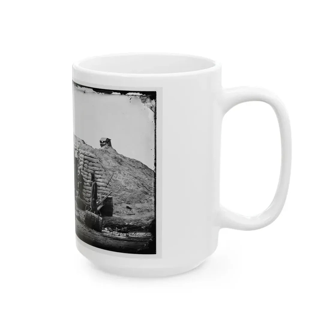Morris Island, South Carolina. Headquarters Of Field Officer Of The Trenches. Second Parallel (U.S. Civil War) White Coffee Mug - Go Mug Yourself