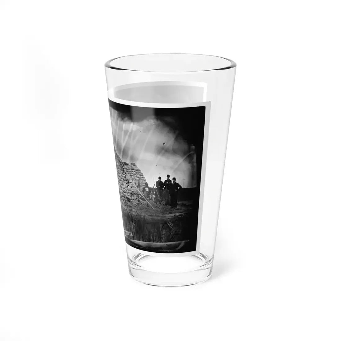 Morris Island, South Carolina. The Marsh Battery Or Swamp Angel After The Explosion, August 22, 1863 (U.S. Civil War) Pint Glass 16oz - Go Mug Yourself