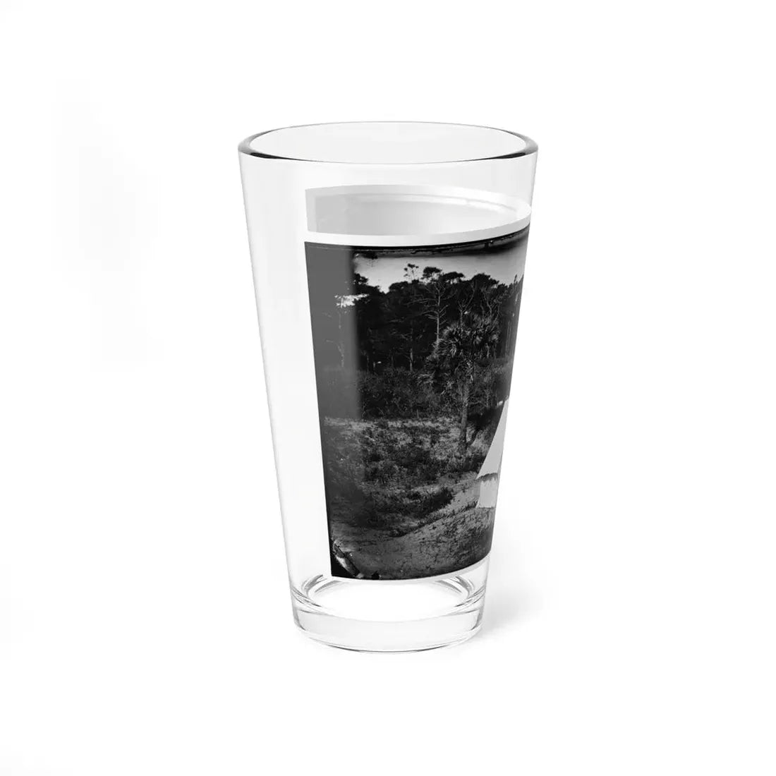 Morris Island, South Carolina. Two Men In Front Of Tent (U.S. Civil War) Pint Glass 16oz - Go Mug Yourself