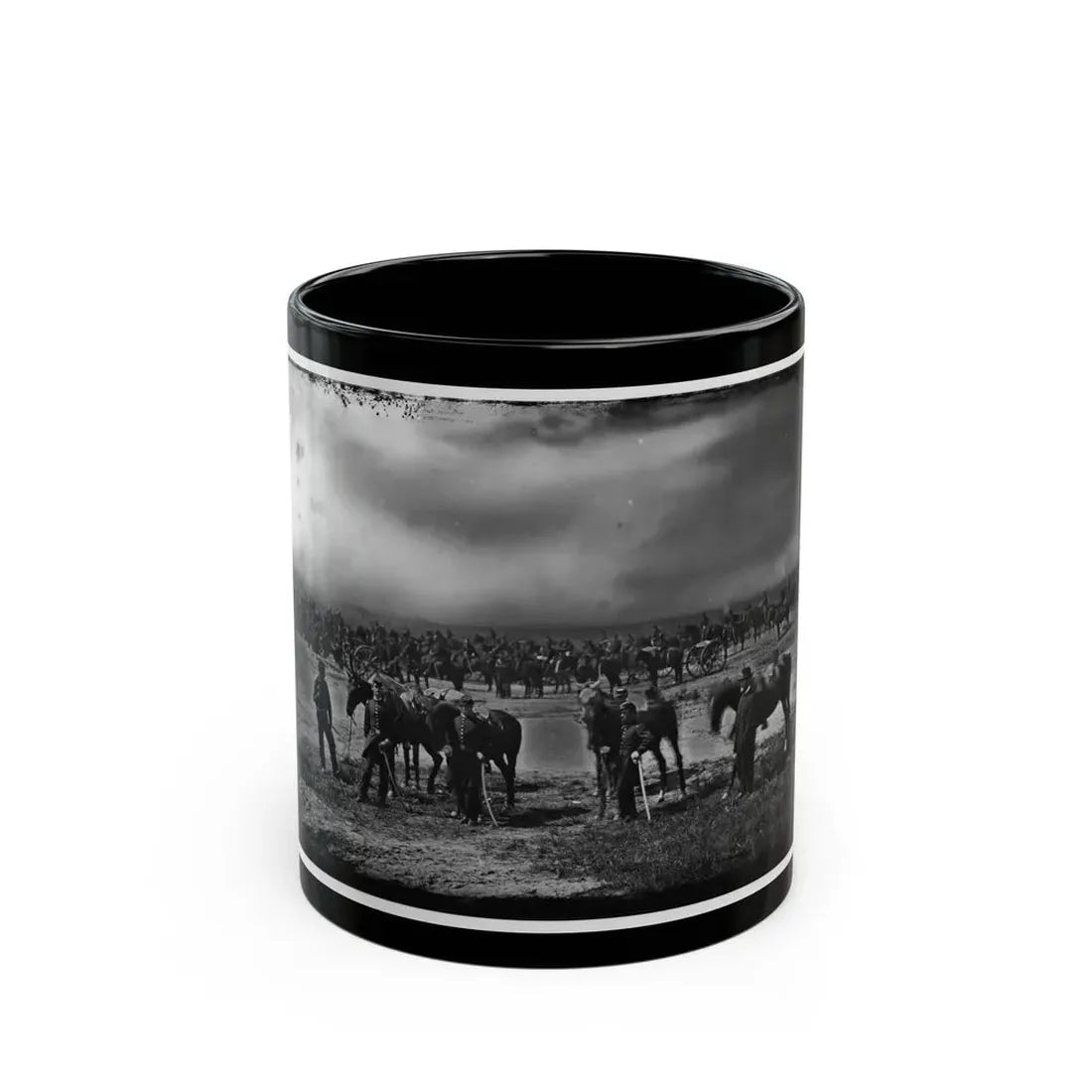 Morris Island, South Carolina. Unidentified Artillery Unit 001 (U.S. Civil War) Black Coffee Mug 11oz - Go Mug Yourself