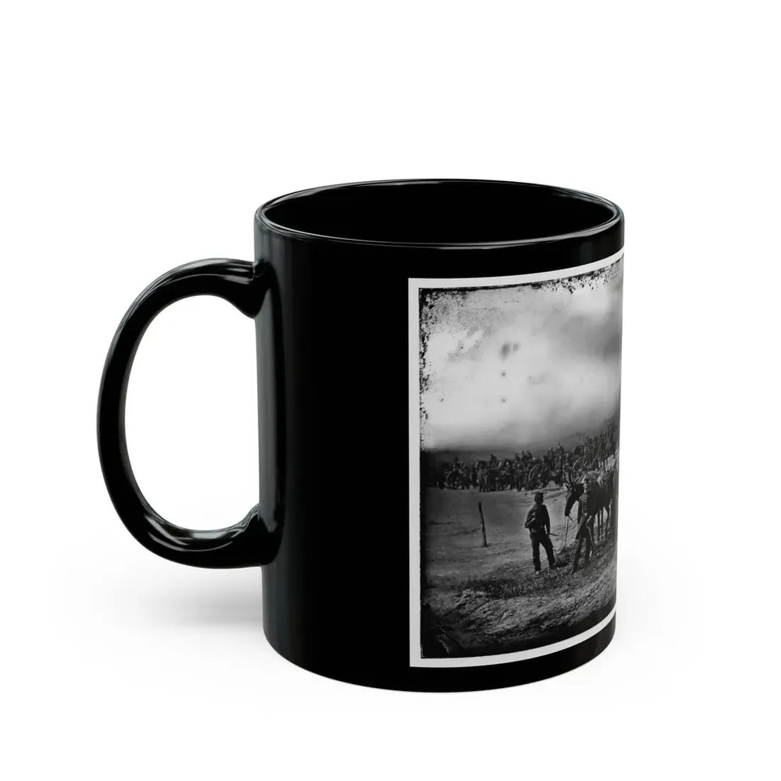 Morris Island, South Carolina. Unidentified Artillery Unit 001 (U.S. Civil War) Black Coffee Mug - Go Mug Yourself