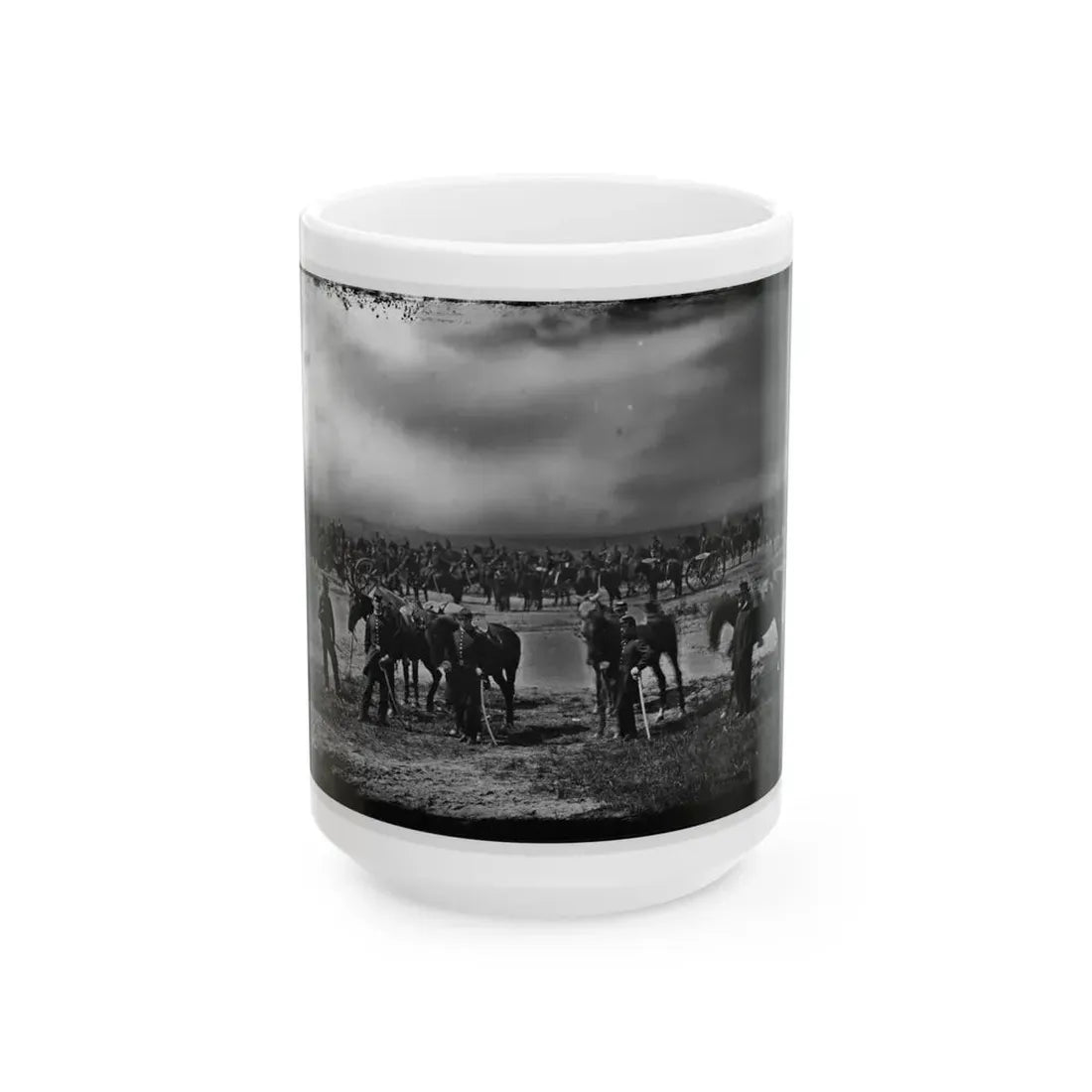 Morris Island, South Carolina. Unidentified Artillery Unit 001 (U.S. Civil War) White Coffee Mug 15oz - Go Mug Yourself