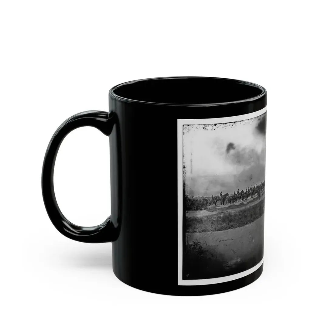 Morris Island, South Carolina. Unidentified Artillery Unit (U.S. Civil War) Black Coffee Mug - Go Mug Yourself