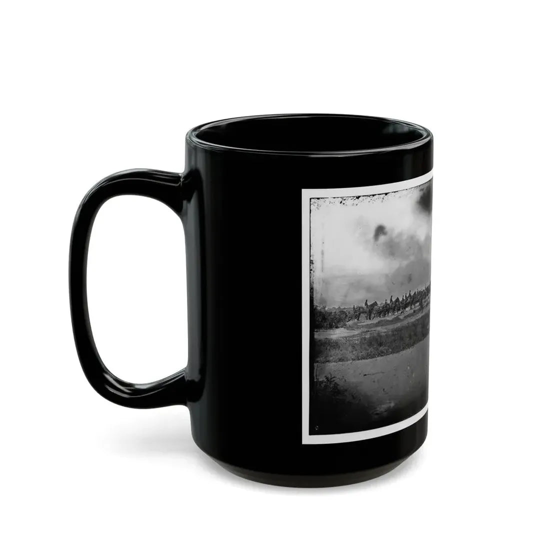 Morris Island, South Carolina. Unidentified Artillery Unit (U.S. Civil War) Black Coffee Mug - Go Mug Yourself