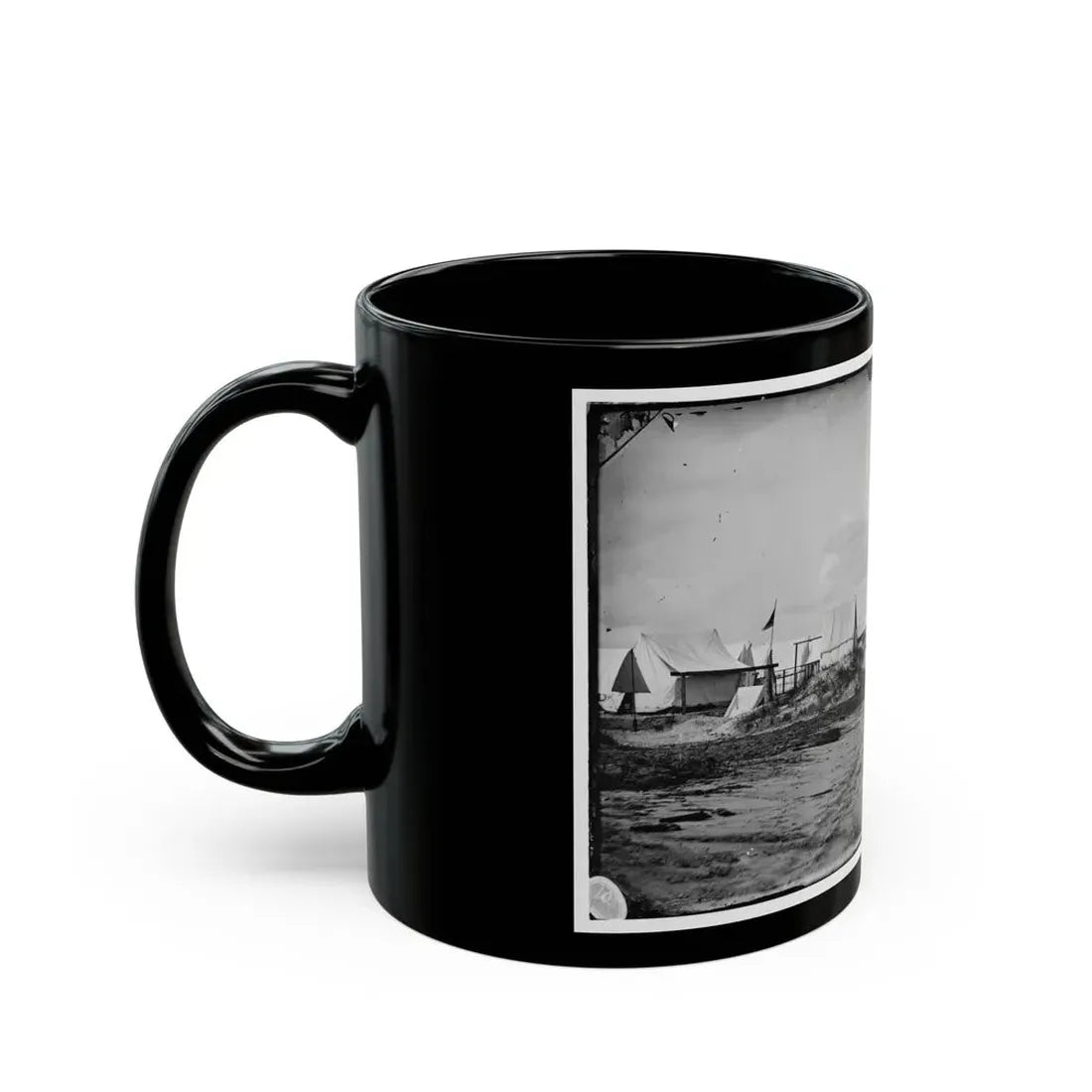 Morris Island, South Carolina. Unidentified Camp 001 (U.S. Civil War) Black Coffee Mug - Go Mug Yourself