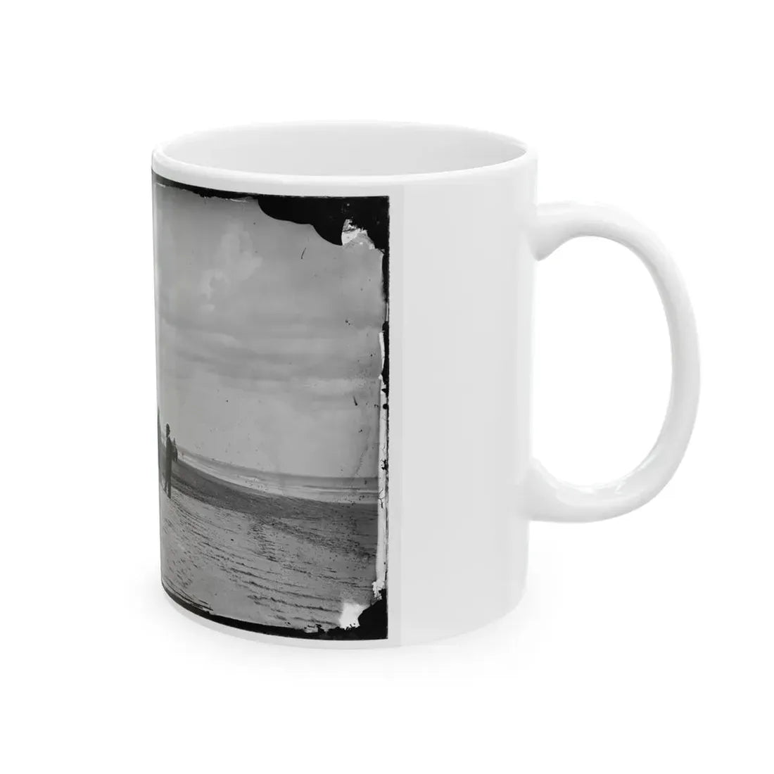 Morris Island, South Carolina. Unidentified Camp 001 (U.S. Civil War) White Coffee Mug - Go Mug Yourself