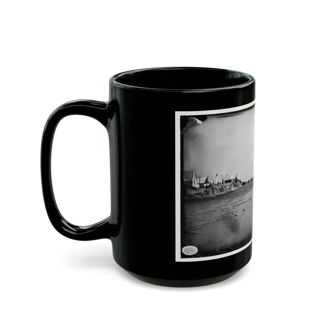 Morris Island, South Carolina. Unidentified Camp 002 (U.S. Civil War) Black Coffee Mug - Go Mug Yourself