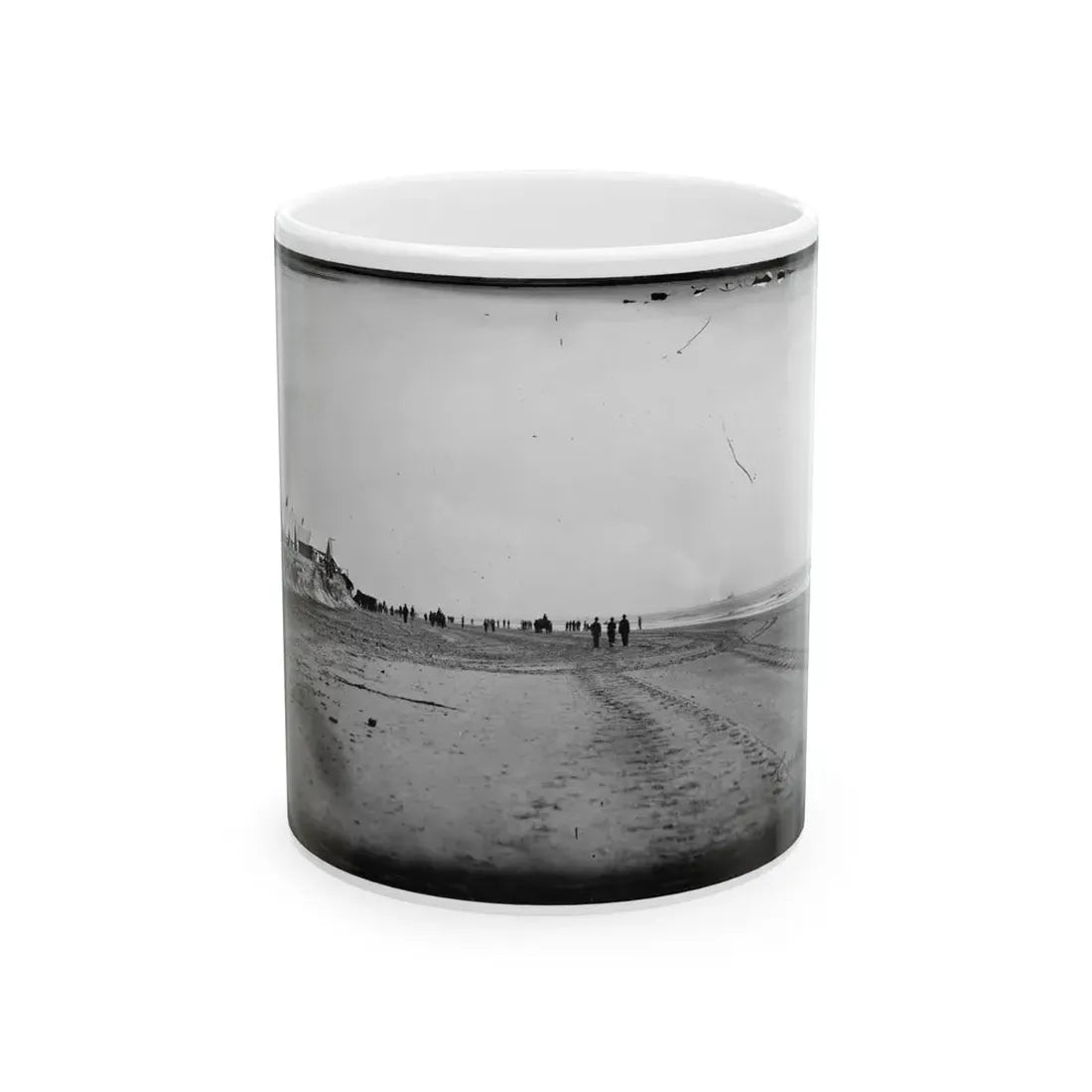 Morris Island, South Carolina. Unidentified Camp 002 (U.S. Civil War) White Coffee Mug 11oz - Go Mug Yourself