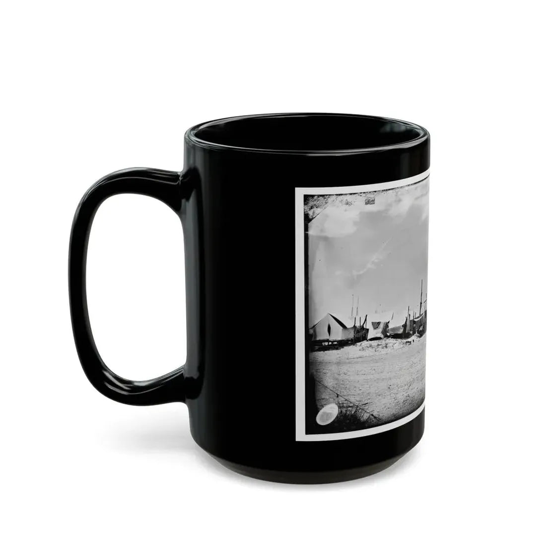 Morris Island, South Carolina. Unidentified Camp 003 (U.S. Civil War) Black Coffee Mug - Go Mug Yourself
