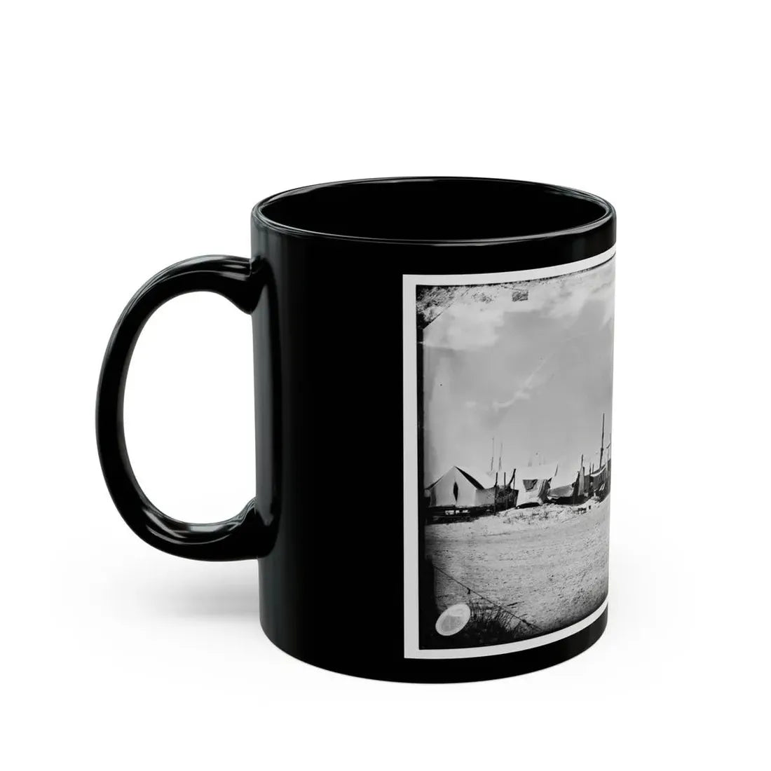 Morris Island, South Carolina. Unidentified Camp 003 (U.S. Civil War) Black Coffee Mug - Go Mug Yourself