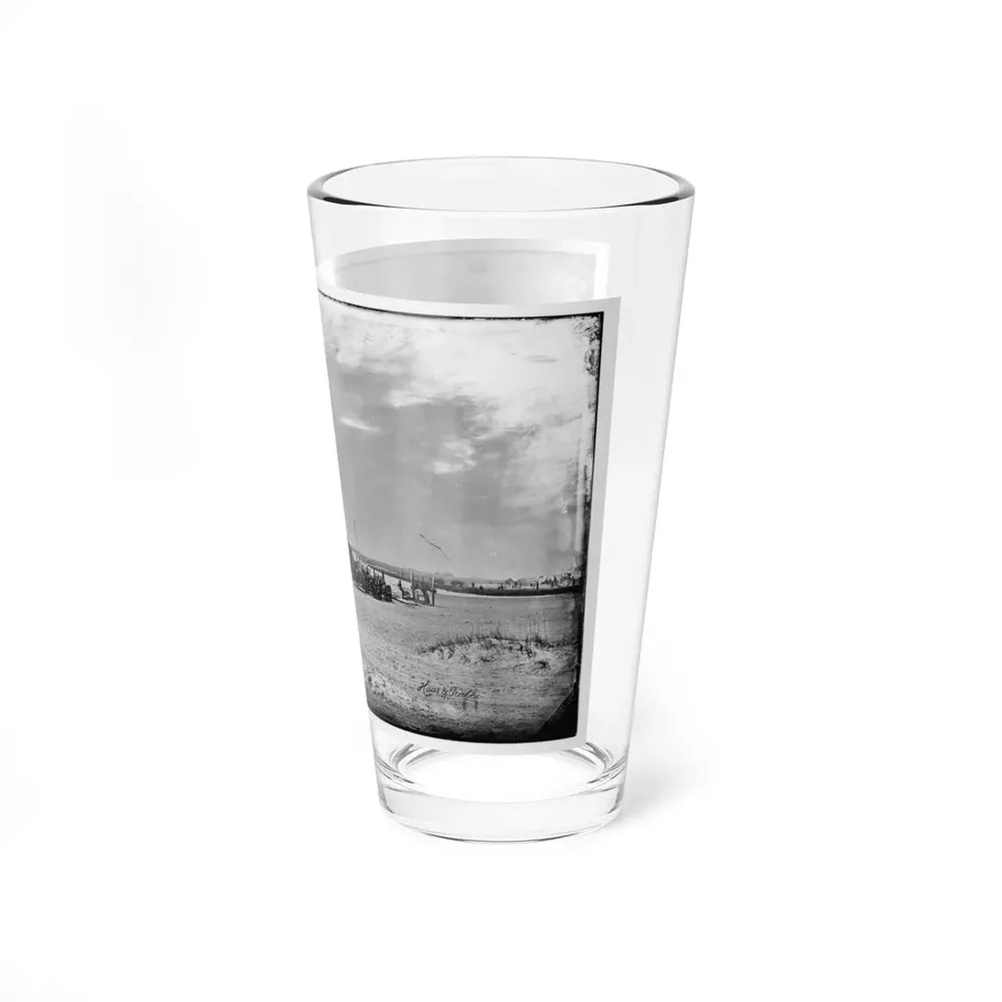 Morris Island, South Carolina. Unidentified Camp 003 (U.S. Civil War) Pint Glass 16oz - Go Mug Yourself