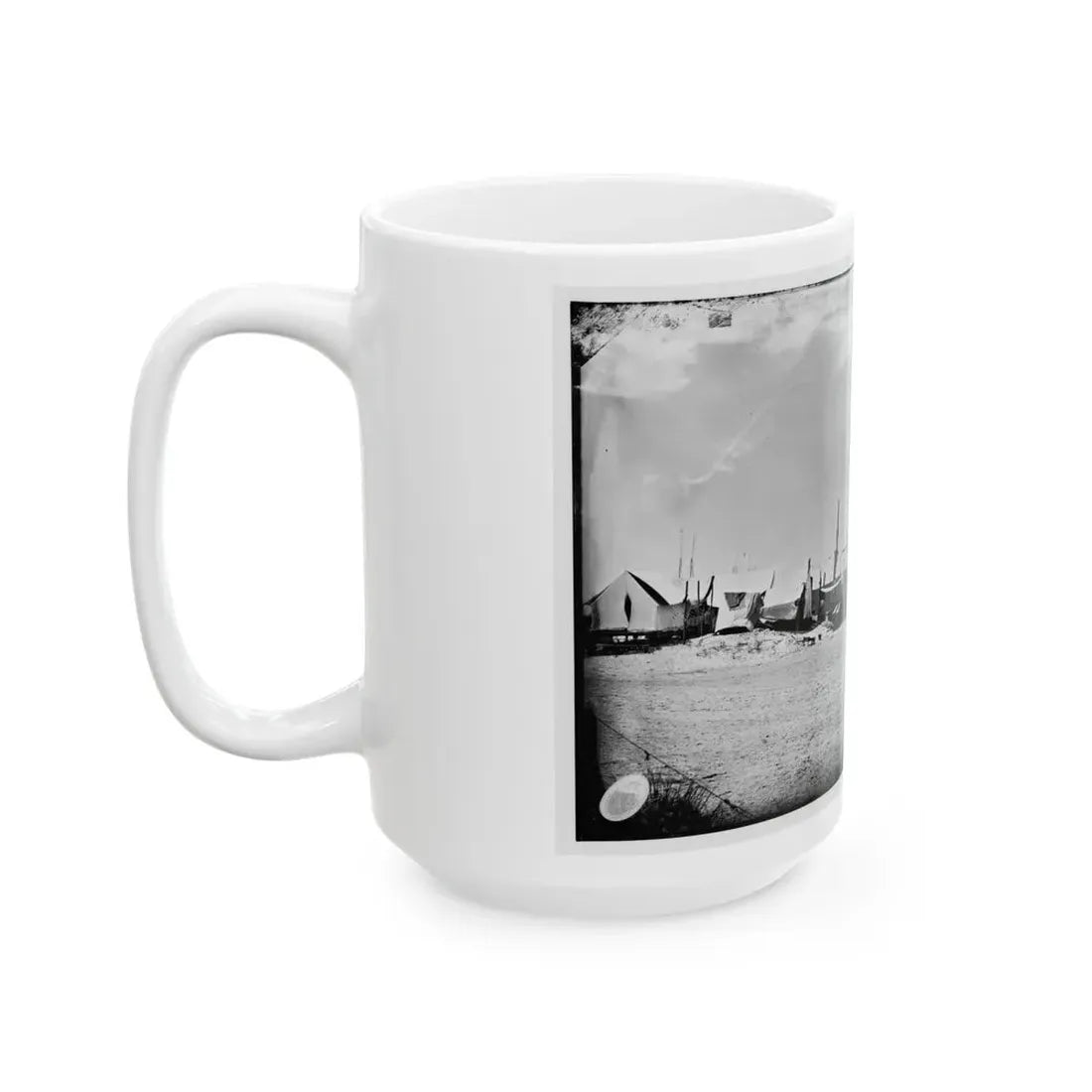 Morris Island, South Carolina. Unidentified Camp 003 (U.S. Civil War) White Coffee Mug - Go Mug Yourself