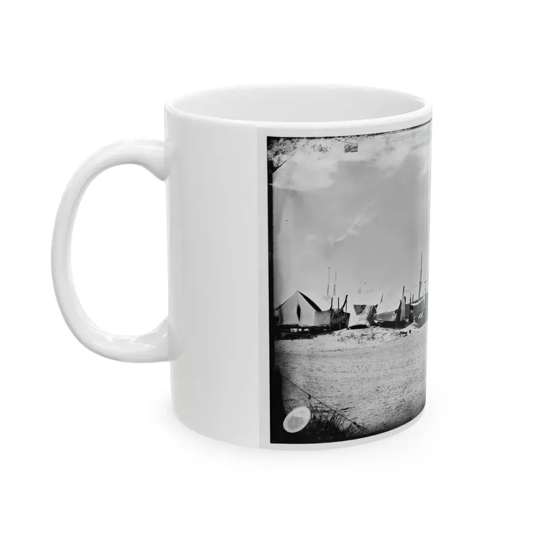 Morris Island, South Carolina. Unidentified Camp 003 (U.S. Civil War) White Coffee Mug - Go Mug Yourself