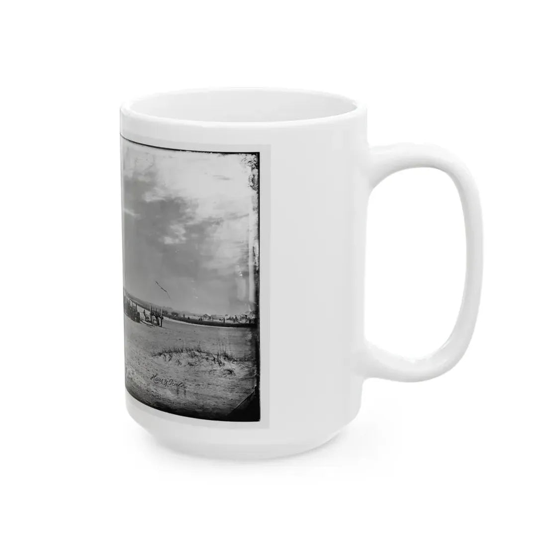 Morris Island, South Carolina. Unidentified Camp 003 (U.S. Civil War) White Coffee Mug - Go Mug Yourself