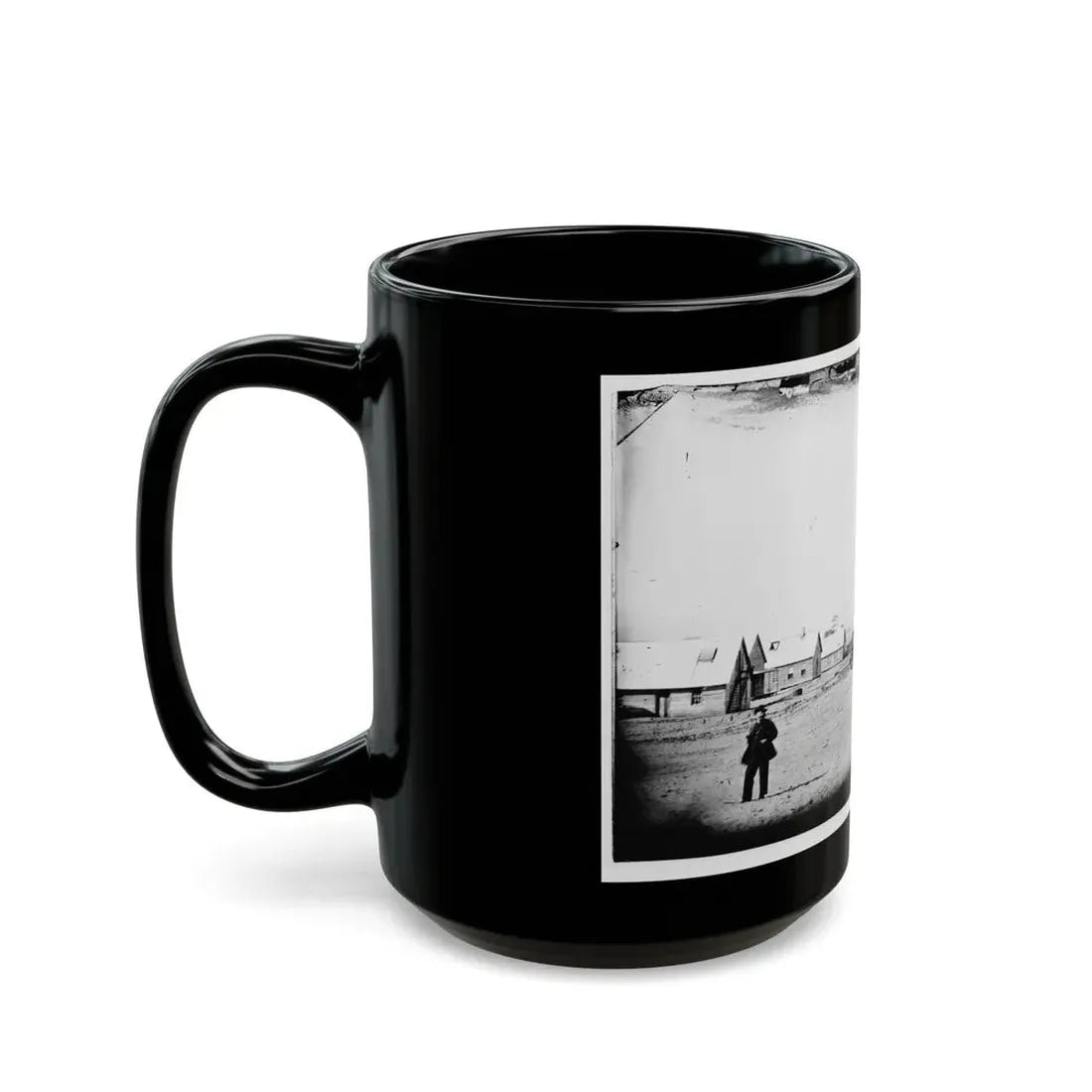 Morris Island, South Carolina. Unidentified Camp 004 (U.S. Civil War) Black Coffee Mug - Go Mug Yourself