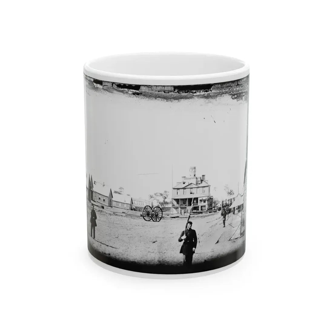 Morris Island, South Carolina. Unidentified Camp 004 (U.S. Civil War) White Coffee Mug 11oz - Go Mug Yourself
