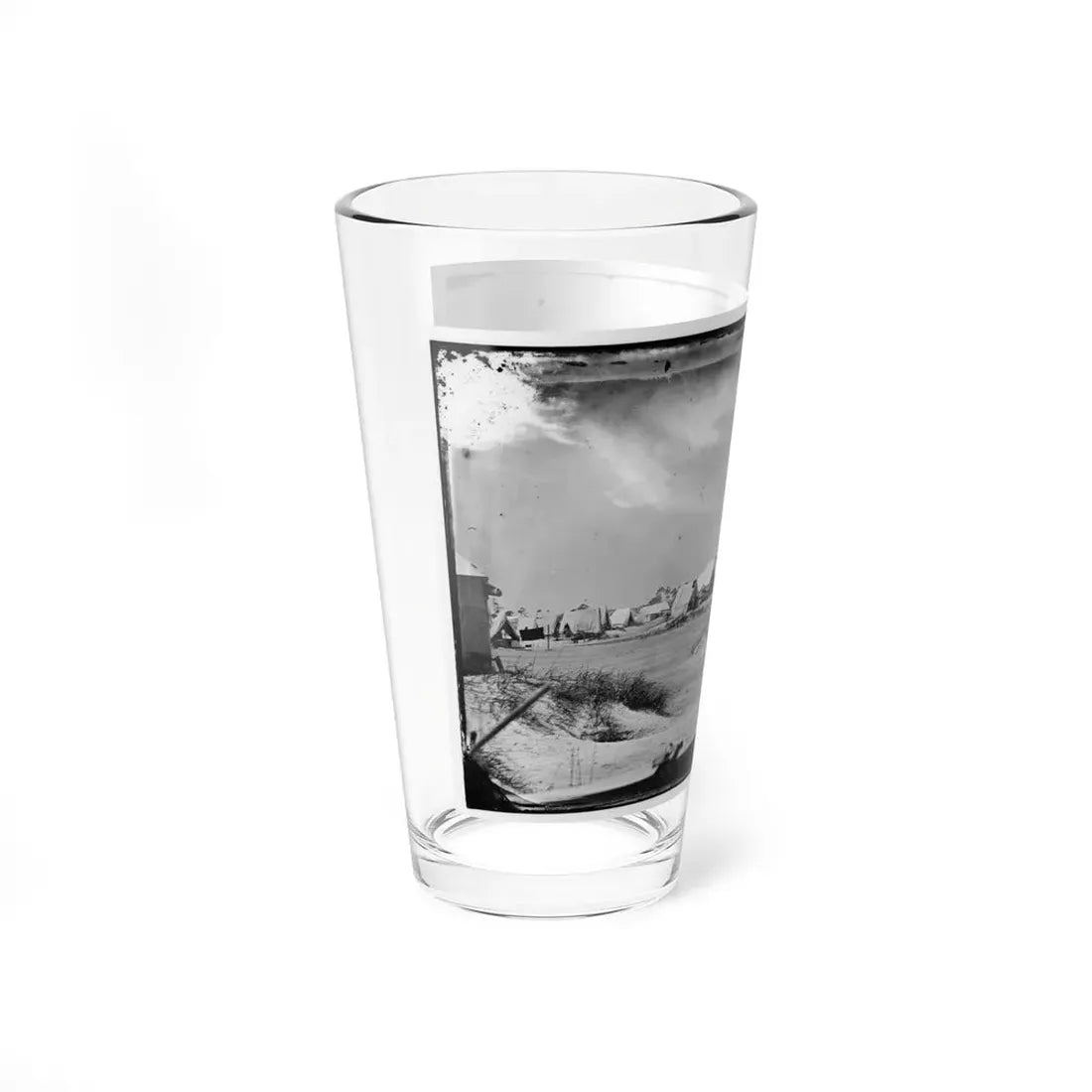 Morris Island, South Carolina. Unidentified Camp (U.S. Civil War) Pint Glass 16oz - Go Mug Yourself