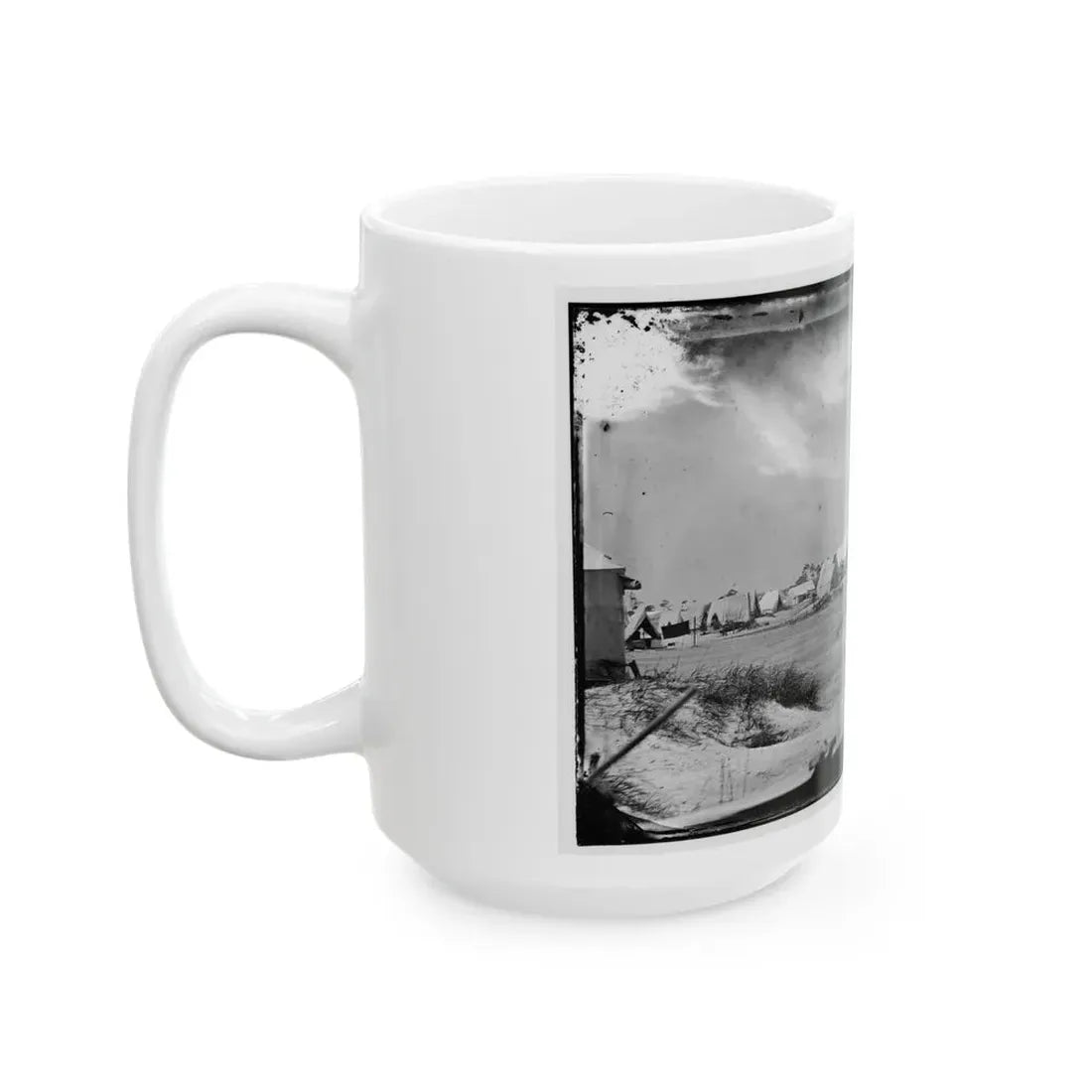 Morris Island, South Carolina. Unidentified Camp (U.S. Civil War) White Coffee Mug - Go Mug Yourself