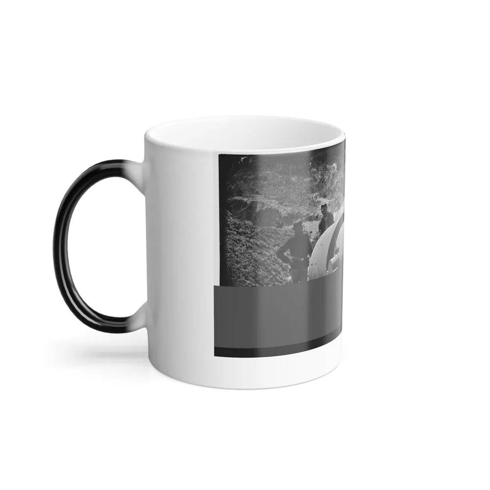 Morris Island, South Carolina. 300-Pounder Parrot Rifle After Bursting of Muzzle (U.S. Civil War) Color Changing Coffee Mug 11oz-Go Mug Yourself