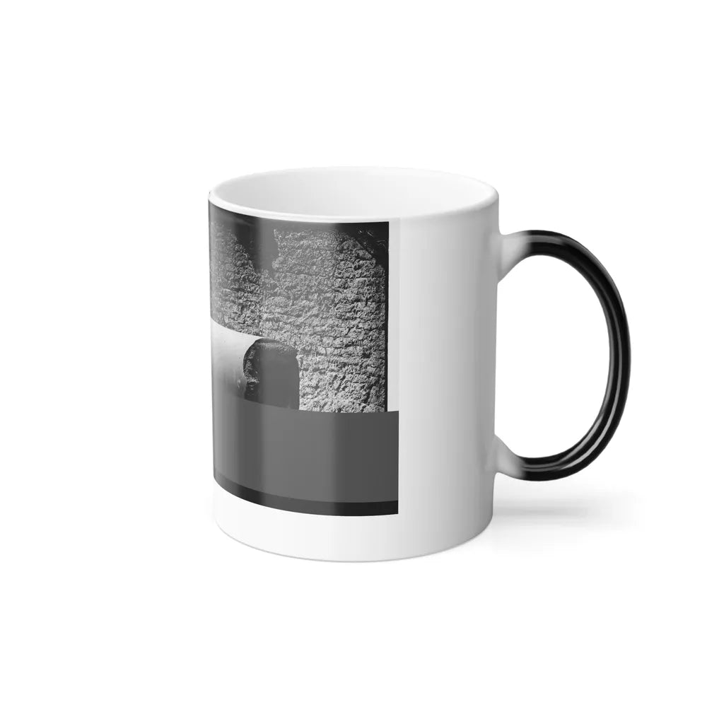 Morris Island, South Carolina. 300-Pounder Parrot Rifle After Bursting of Muzzle (U.S. Civil War) Color Changing Coffee Mug 11oz-Go Mug Yourself
