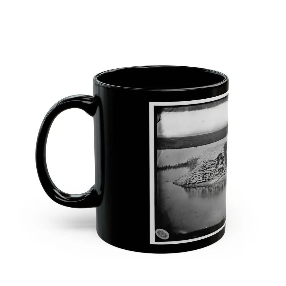 Morris Island, South Carolina. Battery Hays. One 8-Inch Parrot Rifle, Dismounted. Breaching Battery Against Fort Sumter (U.S. Civil War) Black Coffee Mug-Go Mug Yourself