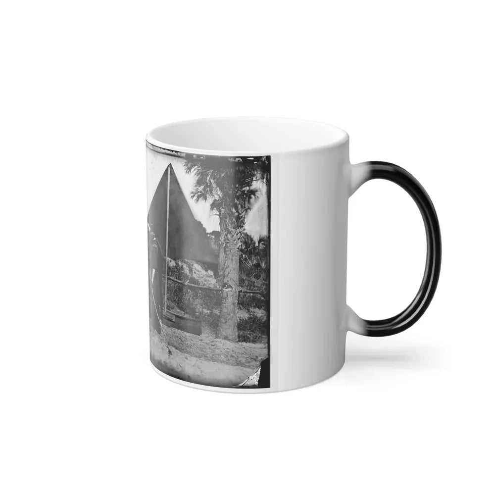Morris Island, South Carolina. General Quincy A. Gillmore in Front of His Tent (U.S. Civil War) Color Changing Coffee Mug 11oz-Go Mug Yourself