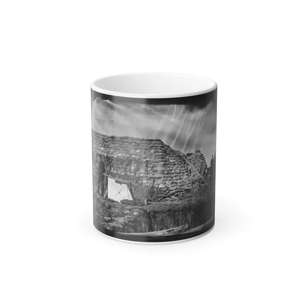 Morris Island, South Carolina. The Marsh Battery or Swamp Angel After the Explosion, August 22, 1863 (U.S. Civil War) Color Changing Coffee Mug 11oz-11oz-Go Mug Yourself