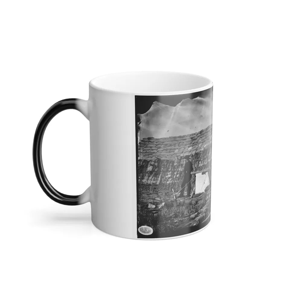 Morris Island, South Carolina. The Marsh Battery or Swamp Angel After the Explosion, August 22, 1863 (U.S. Civil War) Color Changing Coffee Mug 11oz-Go Mug Yourself