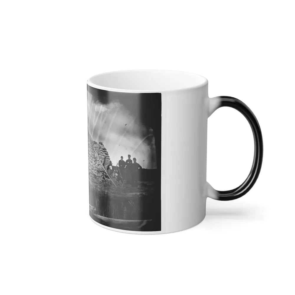 Morris Island, South Carolina. The Marsh Battery or Swamp Angel After the Explosion, August 22, 1863 (U.S. Civil War) Color Changing Coffee Mug 11oz-Go Mug Yourself
