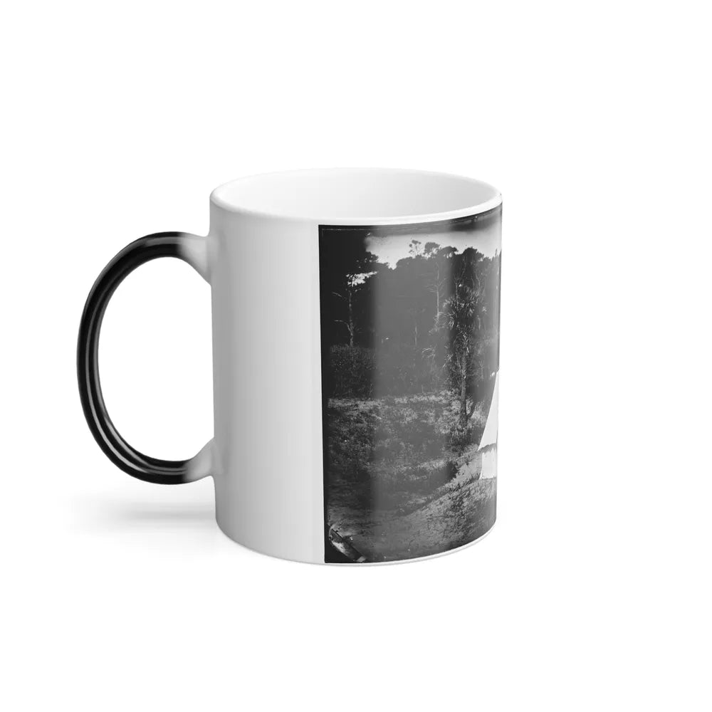 Morris Island, South Carolina. Two Men in Front of Tent (U.S. Civil War) Color Changing Coffee Mug 11oz-Go Mug Yourself