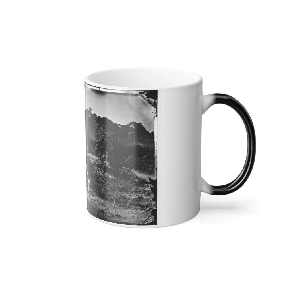 Morris Island, South Carolina. Two Men in Front of Tent (U.S. Civil War) Color Changing Coffee Mug 11oz-Go Mug Yourself