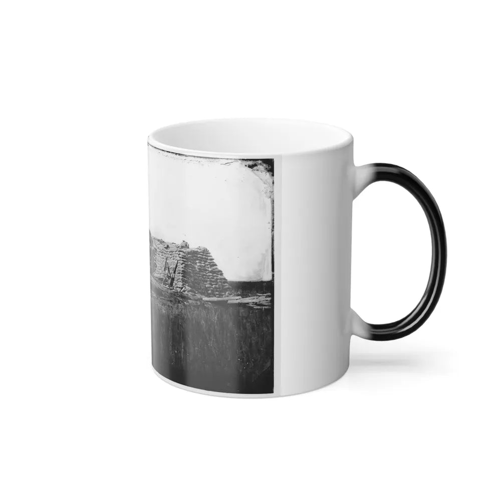 Morris Island (Vicinity), South Carolina. The Marsh Battery or Swamp Angel After the Explosion, August 22, 1863 (U.S. Civil War) Color Changing Coffee Mug 11oz-Go Mug Yourself