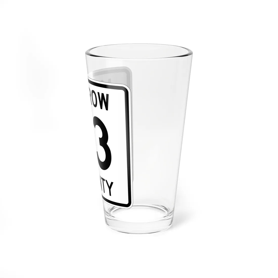 Morrow County Route 23 OH (Ohio) (Road Sign) Pint Glss 16oz - Go Mug Yourself