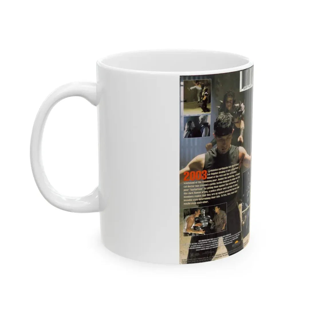 MORTAL CHALLENGE (VHS COVER) - White Coffee Mug - Go Mug Yourself