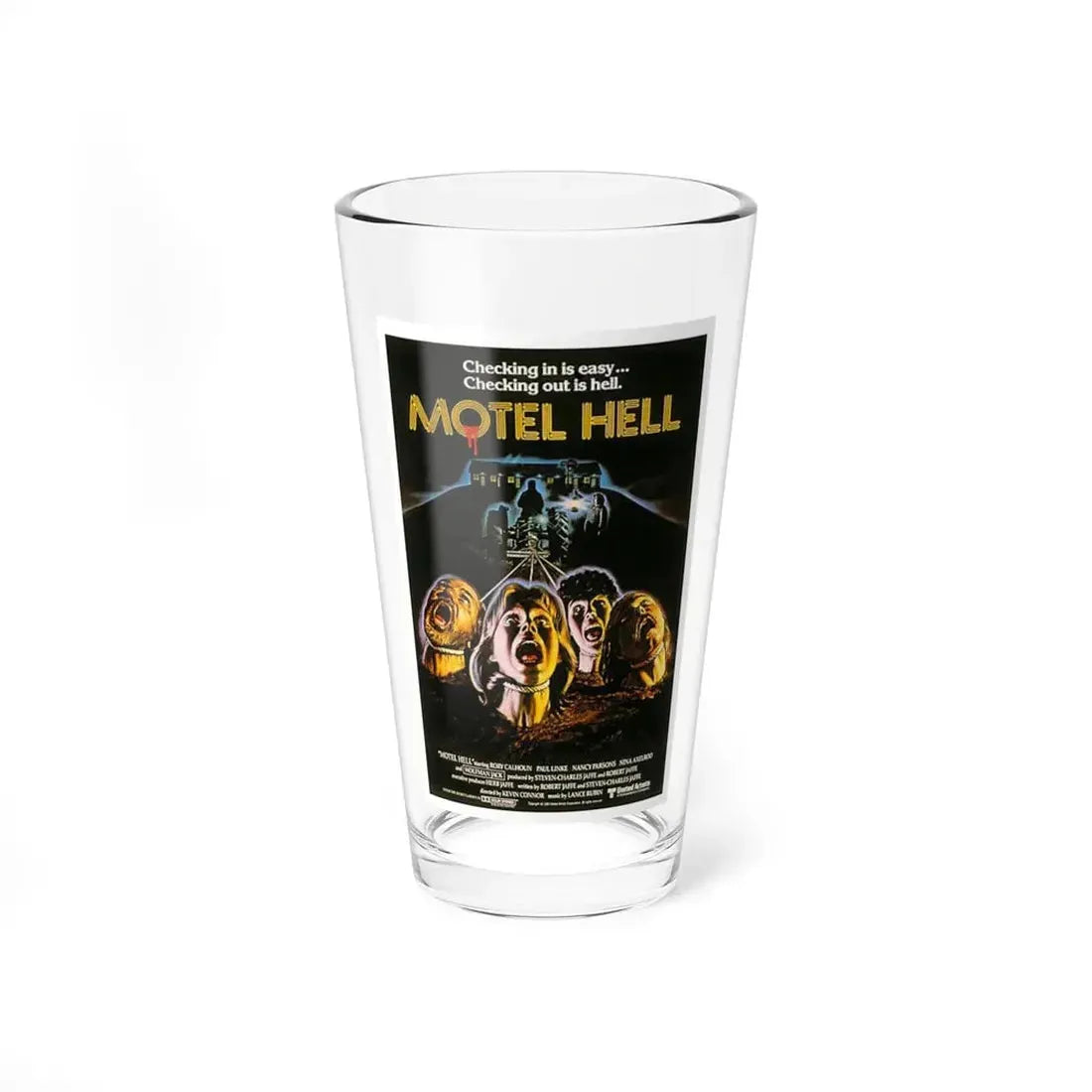 MOTEL HELL (2) 1980 Movie Poster - Pint Glass 16oz 16oz - Go Mug Yourself
