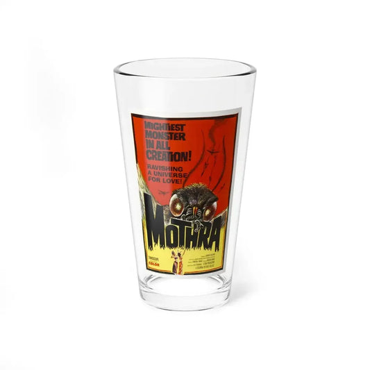 MOTHRA 1961 Movie Poster - Pint Glass 16oz 16oz - Go Mug Yourself