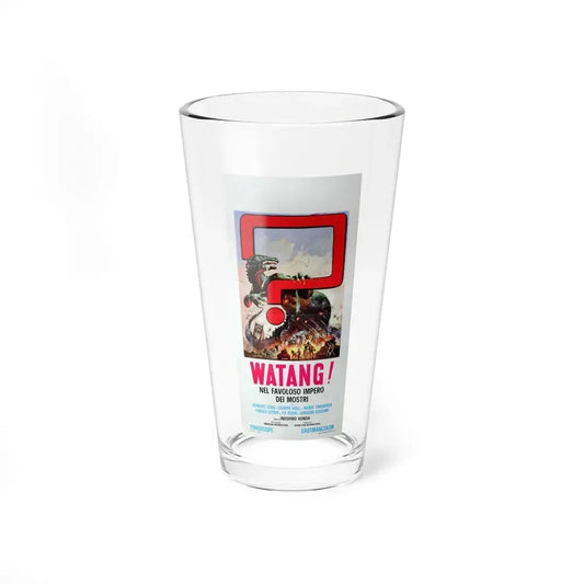 MOTHRA VS GODZILLA (ITALIAN) 1961 Movie Poster - Pint Glass 16oz 16oz - Go Mug Yourself