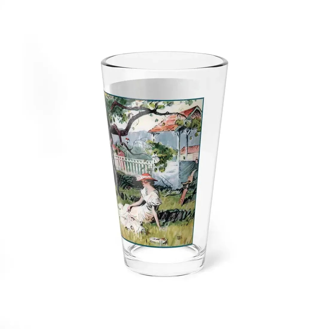 Motives of an Overload (2), The American Magazine, January 1934 (Magazine Illustration) Pint Glass 16oz - Go Mug Yourself