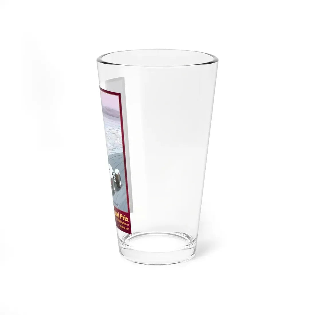 Motorsport Poster 100 - Pint Glass 16oz - Go Mug Yourself