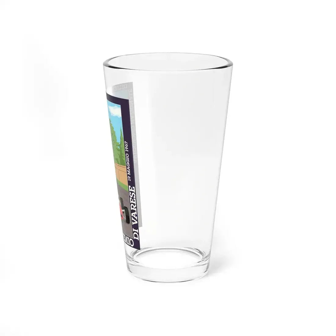 Motorsport Poster 120 - Pint Glass 16oz - Go Mug Yourself