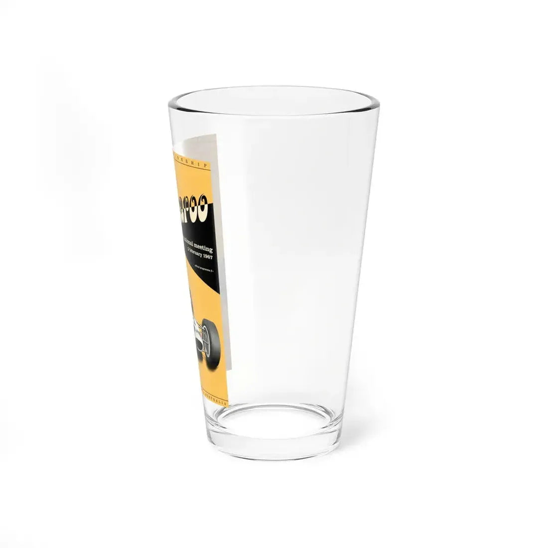 Motorsport Poster 57 - Pint Glass 16oz - Go Mug Yourself