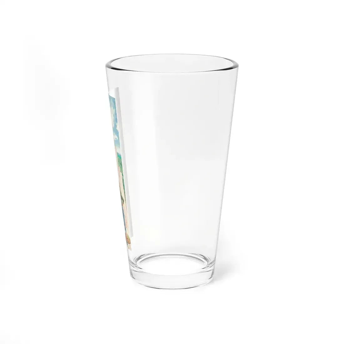 Mountain Climbing, The American Weekly magazine illustration, August 15, 1954 (Magazine Illustration) Pint Glass 16oz - Go Mug Yourself