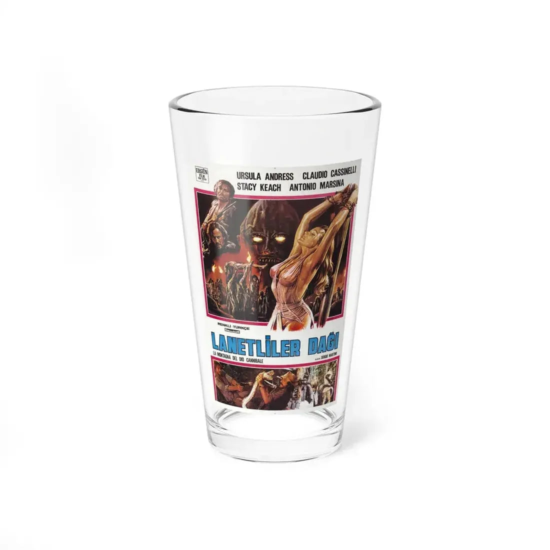 MOUNTAIN OF THE CANNIBAL GOD (2) 1978 Movie Poster - Pint Glass 16oz 16oz - Go Mug Yourself