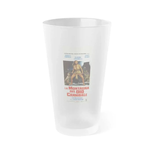 MOUNTAIN OF THE CANNIBAL GOD (ITALIAN) 1978 Movie Poster - Frosted Pint Glass 16oz 16oz Frosted - Go Mug Yourself