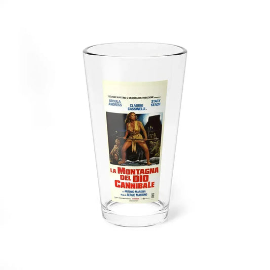 MOUNTAIN OF THE CANNIBAL GOD (ITALIAN) 1978 Movie Poster - Pint Glass 16oz 16oz - Go Mug Yourself