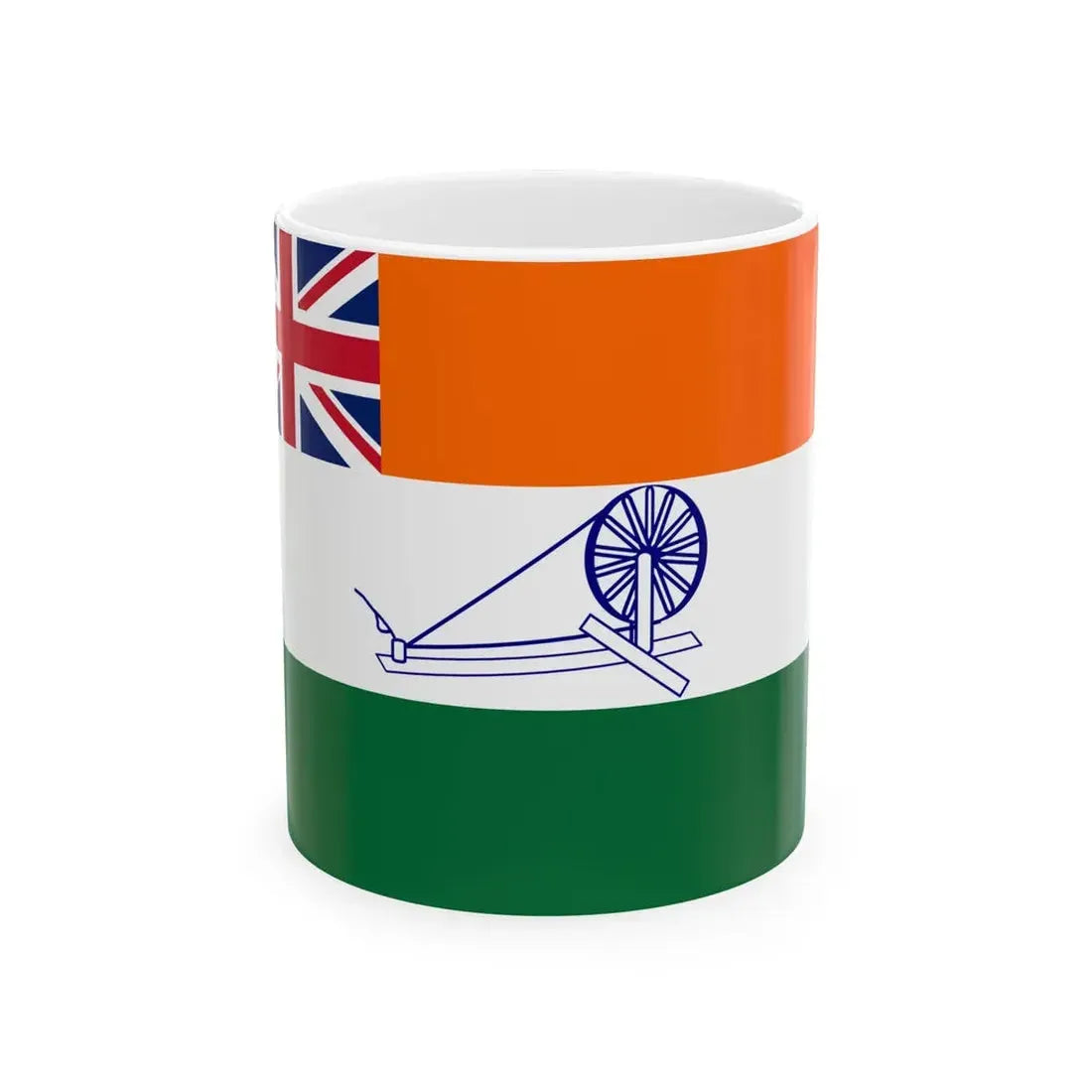 Mountbatten Proposed Flag of India (India) White Coffee Mug 11oz - Go Mug Yourself