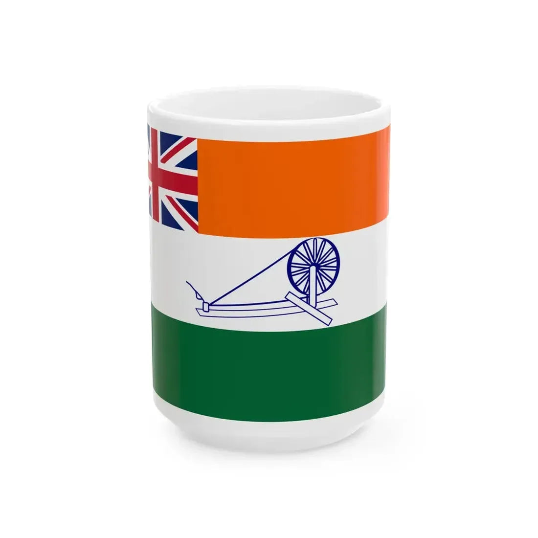 Mountbatten Proposed Flag of India (India) White Coffee Mug 15oz - Go Mug Yourself