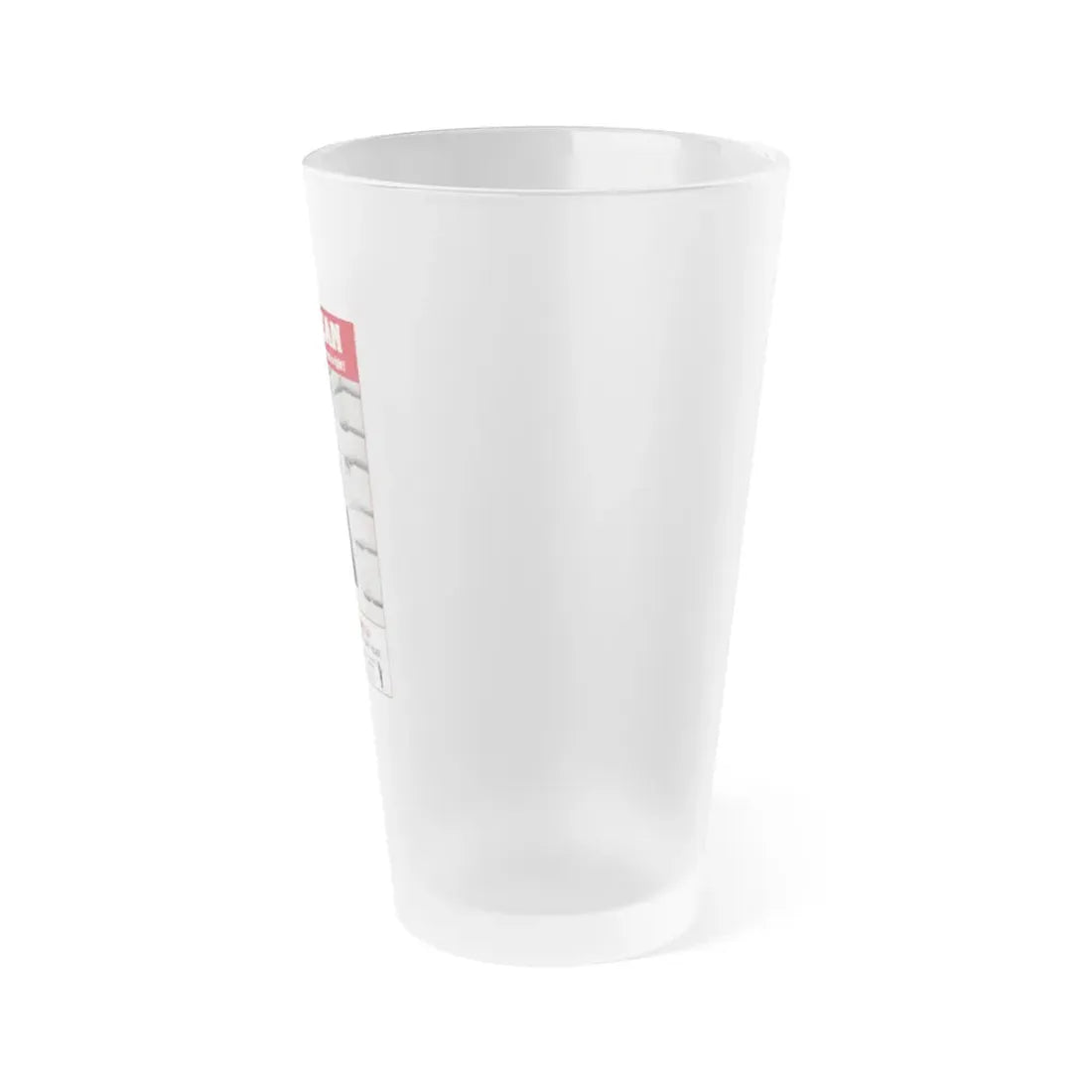 MR MEAN 1977 Movie Poster - Frosted Pint Glass 16oz - Go Mug Yourself